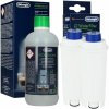 DeLonghi DLS C002 vodný filter 2 ks + DeLonghi EcoDecalk odvápňovač 500 ml 1 ks