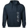 Hory bicykel úsmev - Oversized mikina pánska Moon - kratšia + širšia - 2XL ( Tmavomodrá (veľmi tmavá - skoro čierna) )