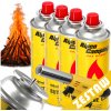 4× plynová kartuša – náplň do variča 400 ml, plynový horák, opaľovač