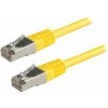 XtendLan PK_5FTP005yellow patch, Cat5E, FTP, 0,5m, žlutý