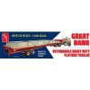 AMT Great dane Extendable Hevy Duty Flatbed Trailer 1/25