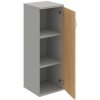 Hobis Policová skrinka P Strong, 40x115,2x40 cm, dub/sivá