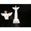 Biely anjel | soška figúrka | drevené darčeky na podstavici