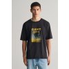 TRIČKO GANT WASHED GRAPHIC SS T-SHIRT EBONY BLACK
