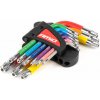 Imbusové TORX kľúče z S2 ocele 9ks AMiO-04300