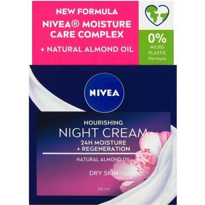 NIVEA Výživný regeneračný nočný krém pre suchú a citlivú pleť 50 ml
