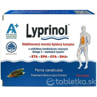 LYPRINOL Omega 3 (ETA, EPA, OTA, DHA) kapsule lipidový extrakt 1x60 ks