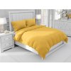Biante Bavlnené jednofarebné posteľné obliečky Moni MO-073 Žlté Predĺžené 140x220 a 70x90 cm