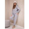 Fashionweek Zateplený komplet,športová tepláková súprava K68816 Farba: Šedá, Veľkosť: Universal