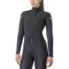 Castelli Alpha Flight Ros W, Light black/ Black reflex Veľkosť: M Dámska ľahká cyklistická bunda do prechodných podmienok