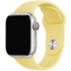 AppleKing silikónový remienok s kratšou a dlhšou prackou pre Apple Watch 42mm / 41mm / 40mm / 38mm - žltý - možnosť vrátiť tovar ZADARMO do 30tich dní