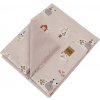 Eko deka bavlnená s podšívkou Velvet My farm Powder pink