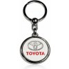 Kľúčenka živicová Toyota okrúhla biela AutoZulu