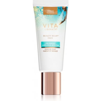 Vita Liberata Beauty Blur Face tónovací samoopaľovací krém pre rozjasnenie a hydratáciu odtieň Medium 30 ml