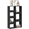 VidaXL Regál, čierny, 100x33x155,5 cm, drevotrieska