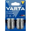 Batéria VARTA Ultra Lithium AA / L91, 4ks 6106301404