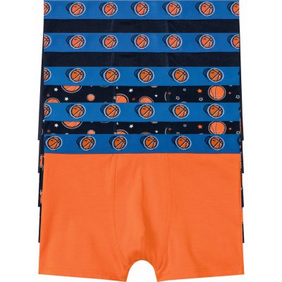 pepperts! chlapčenské boxerky 5 kusov vzor/navy modrá/oranžová