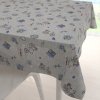 Biante Dekoračný štvorcový obrus PML-097 Levandule a bicykle na sivom režnom 80x80 cm