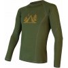 Pánske funkčné tričko SENSOR Merino DF Camp s dlhým rukávom safari green L