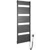 Aqualine | Aqualine - Kúpeľňový elektrický radiátor TONDI-E 800W/230V 169 cm matná čierna | SH0330