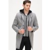 Pánsky kabát dewberry šedá M dewberry 2465430469519