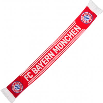 Šál FC Bayern München červený/biely