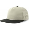 Atlantis Headwear Kšiltovka Bank Five-S COT33023285199-light grey/ UNI Šedá světlá/černá