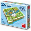 Drevené kocky Dino Na farme (8590878641365)