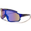 X-LOOP SHIELD bežecké zrkadlové slnečné okuliare Modré