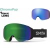 Snowboardové okuliare Smith 4D Mag S black | cp sun green mirror + cp storm blue sensor mirror 24 - Odosielame do 24 hodín