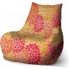 Sablio Sedací vak Bean Farebné kvetiny - 60 x 70 x 70 cm