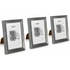 Casa Chic Lancaster, rámy na obrázky, obdĺžnikové, sada 3 rámov, fotky 17 x 12 cm, pasparta, drevo (ANTIC-5x7-3-SLV)