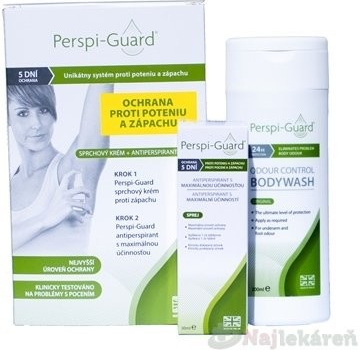 Perspi-Guard Balíček antiperspirant 30 ml + sprchový krém proti zápachu 200 ml,
