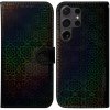 Peňaženkové 3D puzdro Colorful na Samsung Galaxy S24 Ultra 5G - Čierna