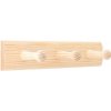 Walteco Vešiaková lišta 240x50mm, 3 vešiaky, borovica , 7937