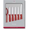 VICTORINOX Victorinox, Sada krájacích nožov v červenej farbe 6-dielna, 6.7111.6G 6.7111.6G