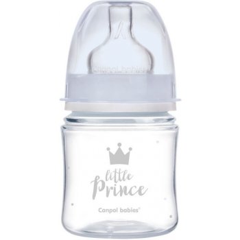 Canpol babies fľaša sa širokým hrdlom Royal Baby Blue 120 ml