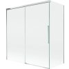 Mexen Rox, 2-krídlová posuvná vaňová zástena 150 + 70 x 150 cm, 8mm číre sklo, chrómový profil, 8C9-150-070-01-00