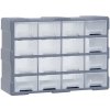 vidaXL Organizér so 16 strednými zásuvkami 52x16x37 cm