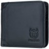 Bullcaptain elegantná kožená peňaženka Werner Čierna