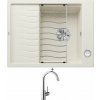 Blanco ELON 45 S biela soft + excentrické ovládanie + Blanco MIDA chróm 517742