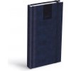 Diář 2026 D802 PU s gumkou bluegray 90x170mm
