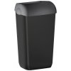 MARPLAST COLORED nástenný odpadkový kôš s vekom 23 l, ABS, čierna mat SPH A74201NE-1