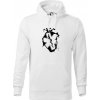 Srdce zdravia - Mikina pánska Cape s kapucňou - XL ( Biela )