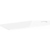 Hansgrohe Xelu Q doska 136 x 55 x 1,6 cm biela vysoký lesk 54117050