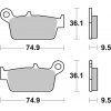 SBS Brzdové doštičky 604RSI (MOR 104)