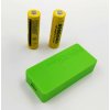USB Power Banka na 2x 18650 batérie zelená