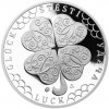 Česká mincovna Strieborná medaila Štvorlístok pre šťastie proof 10 g