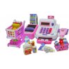 LEAN TOYS Detská pokladňa s príslušenstvom - ružová