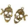 Prívesok smrtka 27x19mm starobronz 1ks (otvor 2mm)